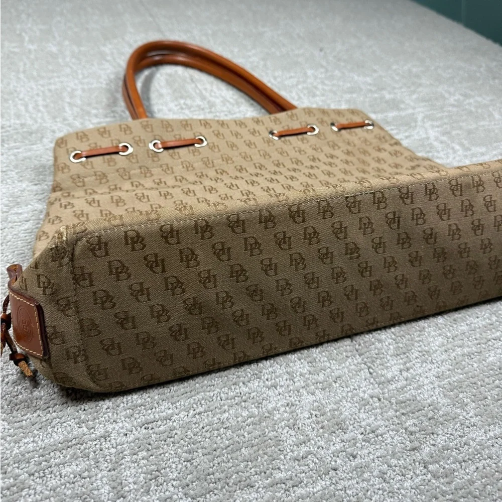 Dooney and Bourke Signature Canvas Tassel Tote